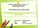 Tìm hiểu tổng quan về an ninh mạng và kỹ thuật liệt kê