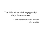 Tìm hiểu về an ninh mạng và kỹ thuật Enumeration