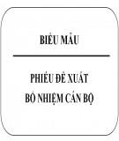 Phiếu đề xuất bổ nhiệm cán bộ