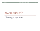 Mạch điện tử - Chương 6: Op-Amp