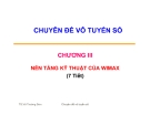 Chuyên đề vô tuyến số - Chương 3 Nền tảng kỹ thuật của Wimax