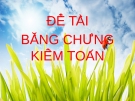 Đề tài: "Bằng chứng kiểm toán"