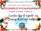 Luyện tập tả người – Tập làm văn lớp 5 – Tuần 19