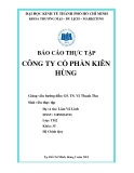 Báo cáo thực tập tốt nghiệp công ty xuất khẩu bột cá Kiên Hùng