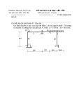 Đề thi lại môn cơ học kết cấu 1- Trường đại học Thủy Lợi - Đề số 6