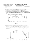 Đề thi môn cơ học kết cấu 1 - Trường đại học Thủy Lợi - Đề số 45