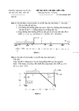 Đề thi môn cơ học kết cấu 1 - Trường đại học Thủy Lợi - Đề số 49