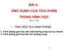 Bài giảng Giải tích 12 chương 3 bài 3: Ứng dụng tích phân trong hình học