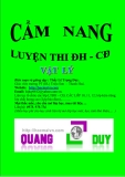 Cẩm nang luyện thi đại học môn vật lý