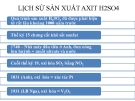 Lịch sử sản xuất axit H2SO4