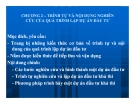Bài giảng Quản trị dự án đầu tư: Chương 2. Trình tự và nội dung của quá trình lập dự án đầu tư - GV: Huỳnh Nhựt Nghĩa
