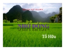 Bài giảng Ngữ văn 11 tuần 24 bài: Bài đọc thêm Nhớ Đồng - Tố Hữu