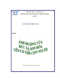 Đề tài: Ảnh hưởng của bức xạ ion hóa lên cơ thể con người