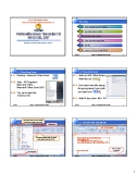 Bài giảng Tin học đại cương - Chương 5: Phần mềm bảng tính điện tử MS Excel 2007