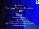 EEE-752 Emerging Wireless Networks OFDM