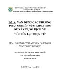 Tiểu luận:VẬN DỤNG CÁC PHƯƠNG PHÁP NGHIÊN CỨU KHOA HỌC ĐỂ XÂY DỰNG DỊCH VỤ “SỔ LIÊN LẠC ĐIỆN TỬ”