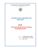 Tiểu luận:Phương Pháp Sáng Tạo Ứng Dụng Trong Mạng Xã Hội