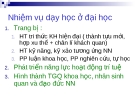 Nhiệm vụ dạy đại học