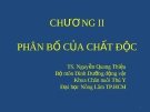 Chương 2: Phân bố của chất độc