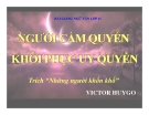 Bài giảng tuần 28 - Ngữ văn 11: Người cầm quyền khôi phục uy quyền