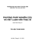 Phương pháp nghiên cứu và viết luận văn thạc sỹ