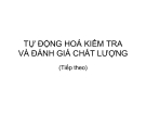 TỰ ĐỘNG HOÁ KIỂM TRA VÀ ĐÁNH GIÁ CHẤT LƯỢNG