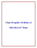 Chọn 10 nguồn với Relay có hiển thị Led 7 đoạn