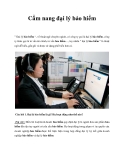Cẩm nang đại lý bảo hiểm