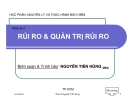 HỌC PHẦN: NGUYÊN LÝ VÀ THỰC HÀNH BẢO HIỂM - Module 2:RỦI RO & QUẢN TRỊ RỦI RO - NGUYỄN TIẾN HÙNG 