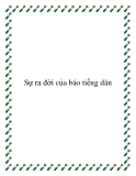 Sự ra đời của báo tiếng dân