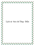 Lịch sử báo chí Thụy Điển