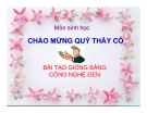 Bài giảng Sinh học 12 bài 20: Tạo giống nhờ công nghệ gen