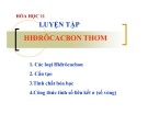 Bài giảng Hóa học 11 bài 36: Luyện tập Hiđrocacbon thơm