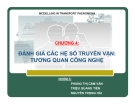  ĐÁNH GIÁ CÁC HỆ SỐ TRUYỀN VẬN: TƯƠNG QUAN CÔNG NGHỆ