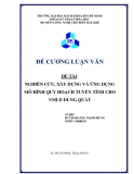 Luận văn:NGHIÊN CỨU, XÂY DỰNG VÀ ỨNG DỤNG MÔ HÌNH QUY HOẠCH TUYẾN TÍNH CHO NMLD DUNG QUẤT