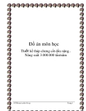 Đồ án môn học: Thiết kế tháp chưng cất dầu nặng.. Năng suất 3.000.000 tấn/năm