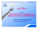 Bài giảng: Công nghệ khí (ThS. Hoàng Trọng Quang) - Chương 2