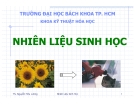 Bài giảng nhiên liệu sinh học - Giới thiệu