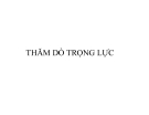 Thăm dò trọng lực