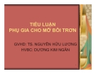 PHỤ GIA CHO MỠ BÔI TRƠN