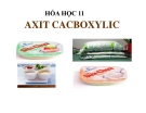 Bài giảng Hóa học 11 bài 45: Axit Cacboxylic