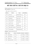 Đề thi chứng chỉ B tin học - ĐH Ngoại ngữ tin học - de 7