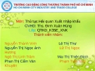 Đề tài: Xuất nhập khẩu tại chỗ