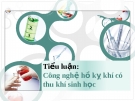 Tiểu luận: Công nghệ hồ ky. khí có thu khí sinh học