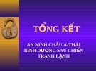 Tổng kết an ninh Châu Á -Thái Bình Dương sau chiến tranh lạnh