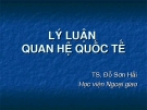 Lý luận quan hệ quốc tế