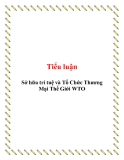 Tiểu luận: Sở hữa trí tuệ và Tổ Chức Thương Mại Thế Giới WTO