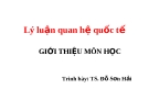 Nhập môn quan hệ quốc tế