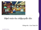 Hạch toán thu nhập quốc dân