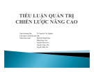 Tiểu luận:Quản trị chiến lược nâng cao-Tập đoàn HP